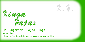 kinga hajas business card